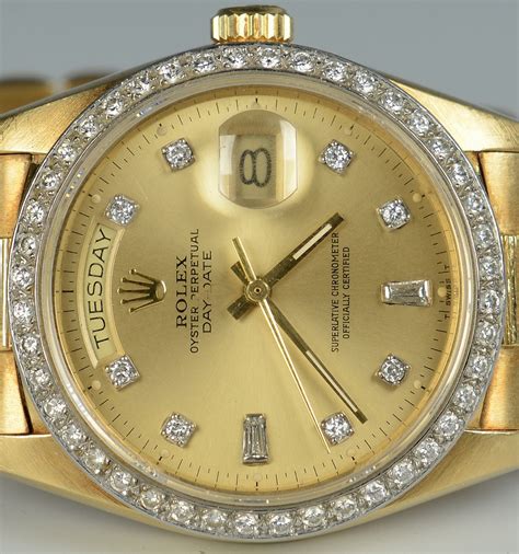 rolex oyster perpetual day date 18k 750 geneve swiss made|Rolex Day-Date watches.